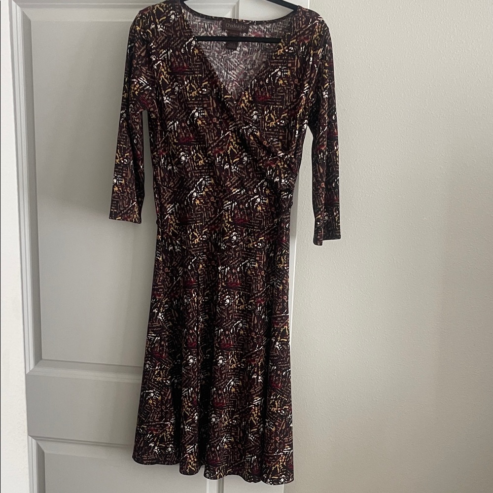 Chadwicks Multicolor Long Sleeve Dress